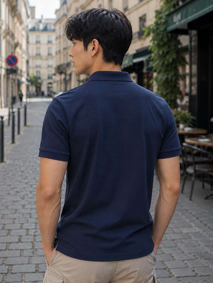 Men Logo Printed Short Sleeves Polo T-shirt - 22721823 -  Standard Image - 2