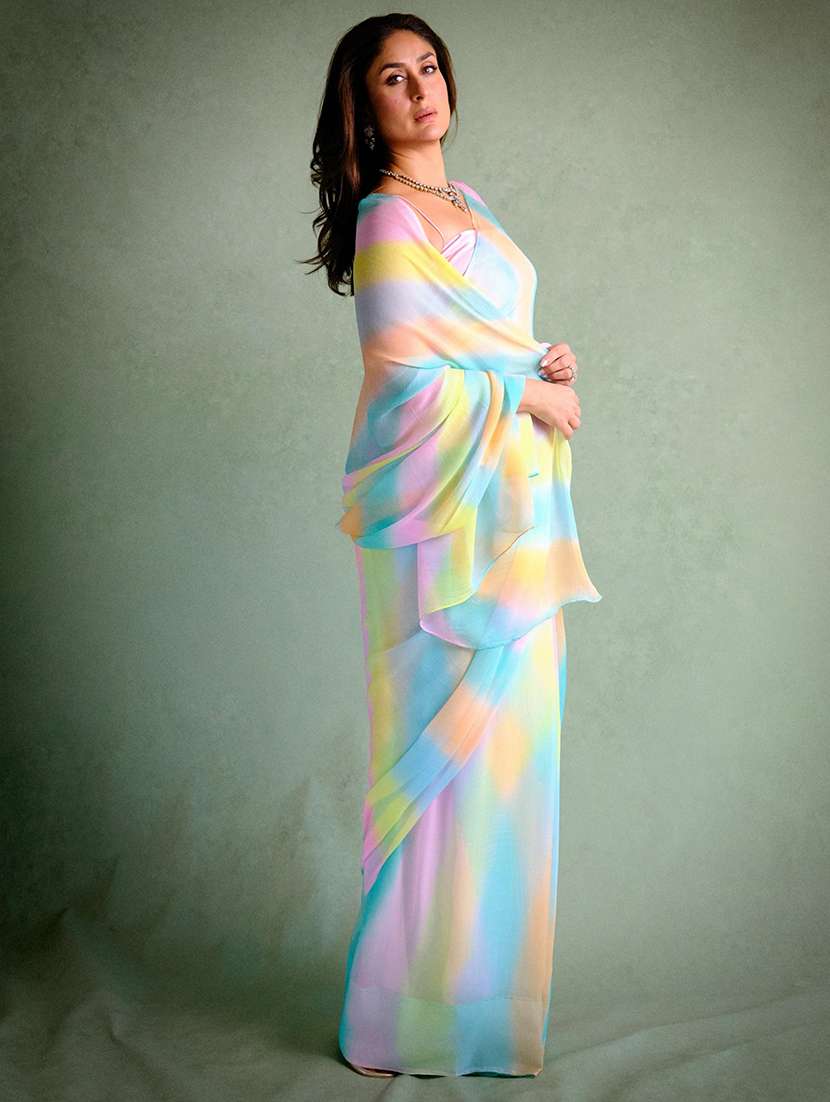 Women Leheriya Printed Saree With Blouse - 22721898 -  Standard Image - 2
