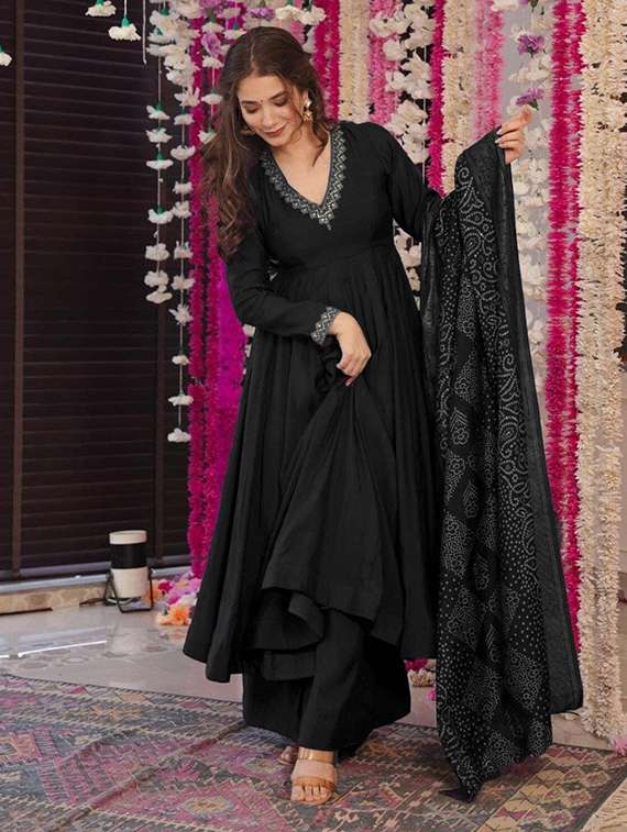 Women Embroidered Long Sleeves Kurta Palazzo Set With Dupatta - 22722139 -  Standard Image - 2