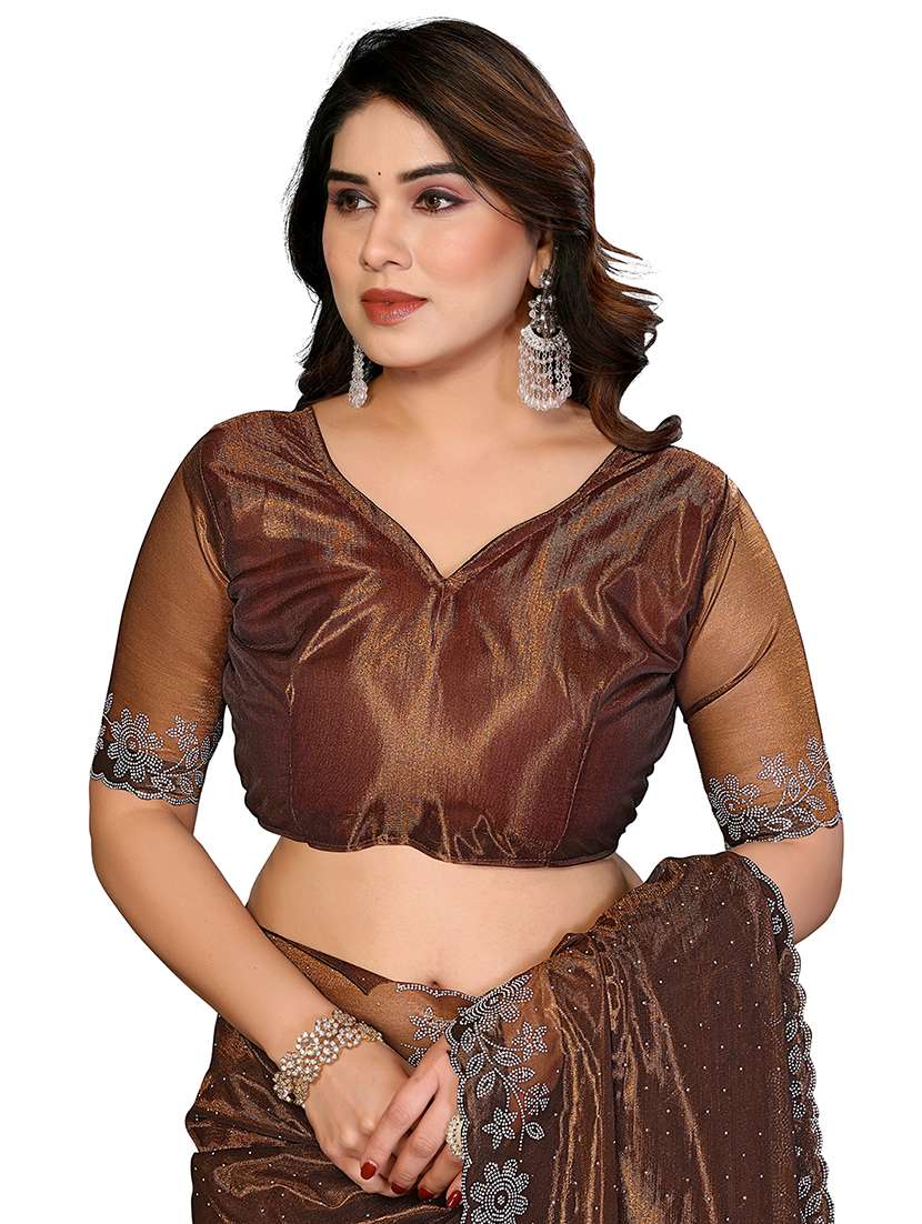 Women Pack Of 2 Self Design Combo Saree With Blouse - 22722716 -  Standard Image - 2