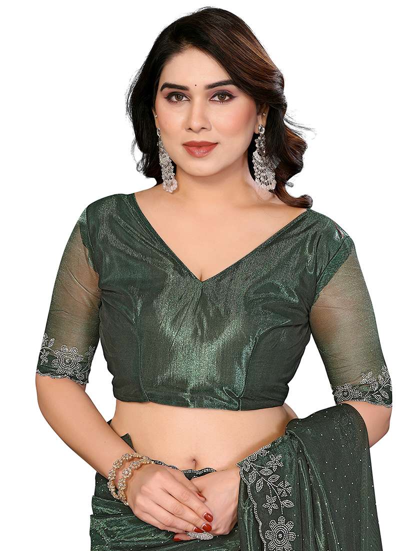 Women Pack Of 2 Self Design Combo Saree With Blouse - 22722722 -  Standard Image - 2