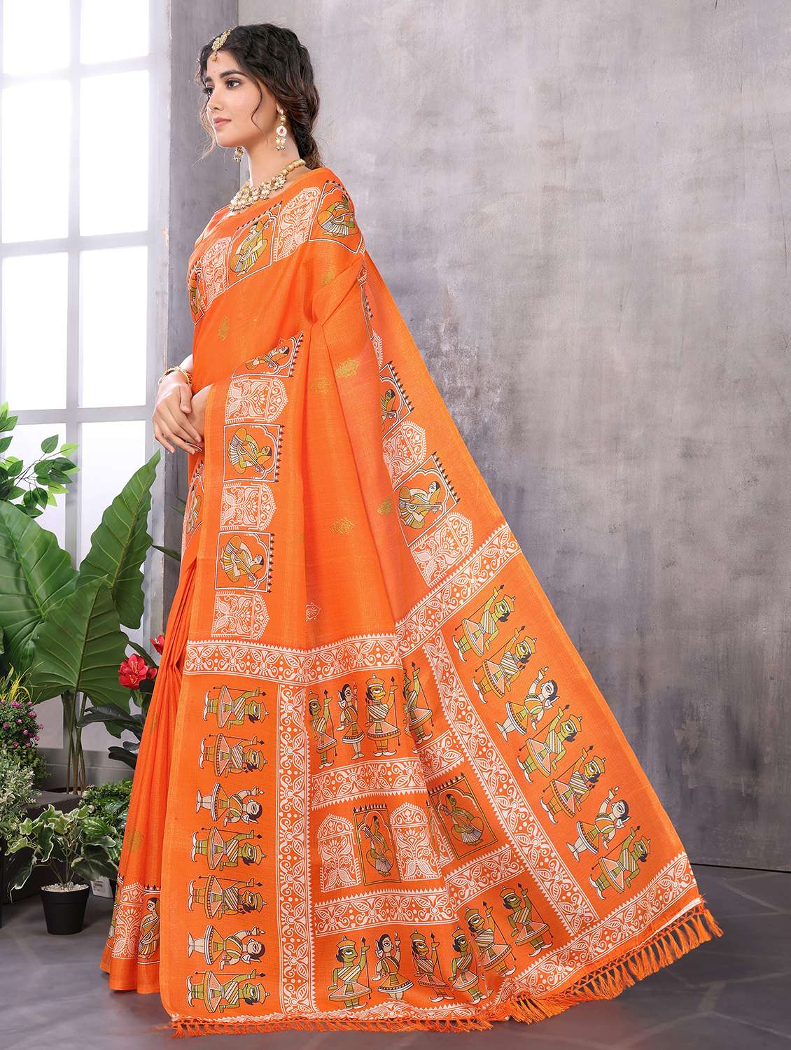Women Printed Casual Wear Saree With Blouse - 22722994 -  Standard Image - 2