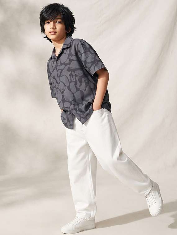 Boys Printed Short Sleeves Regular Shirt - 22723372 -  Standard Image - 2