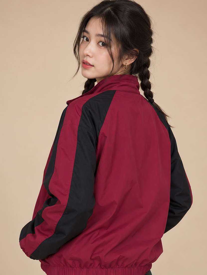 Women Colourblocked Long Sleeves Windcheater - 22724014 -  Standard Image - 2