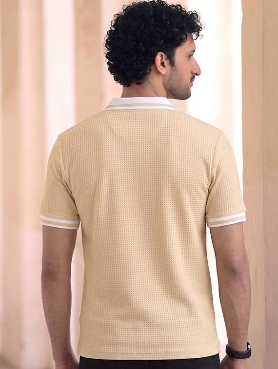 Men Pack Of 2 Textured Short Sleeves Polo T-shirt - 22724228 -  Standard Image - 2