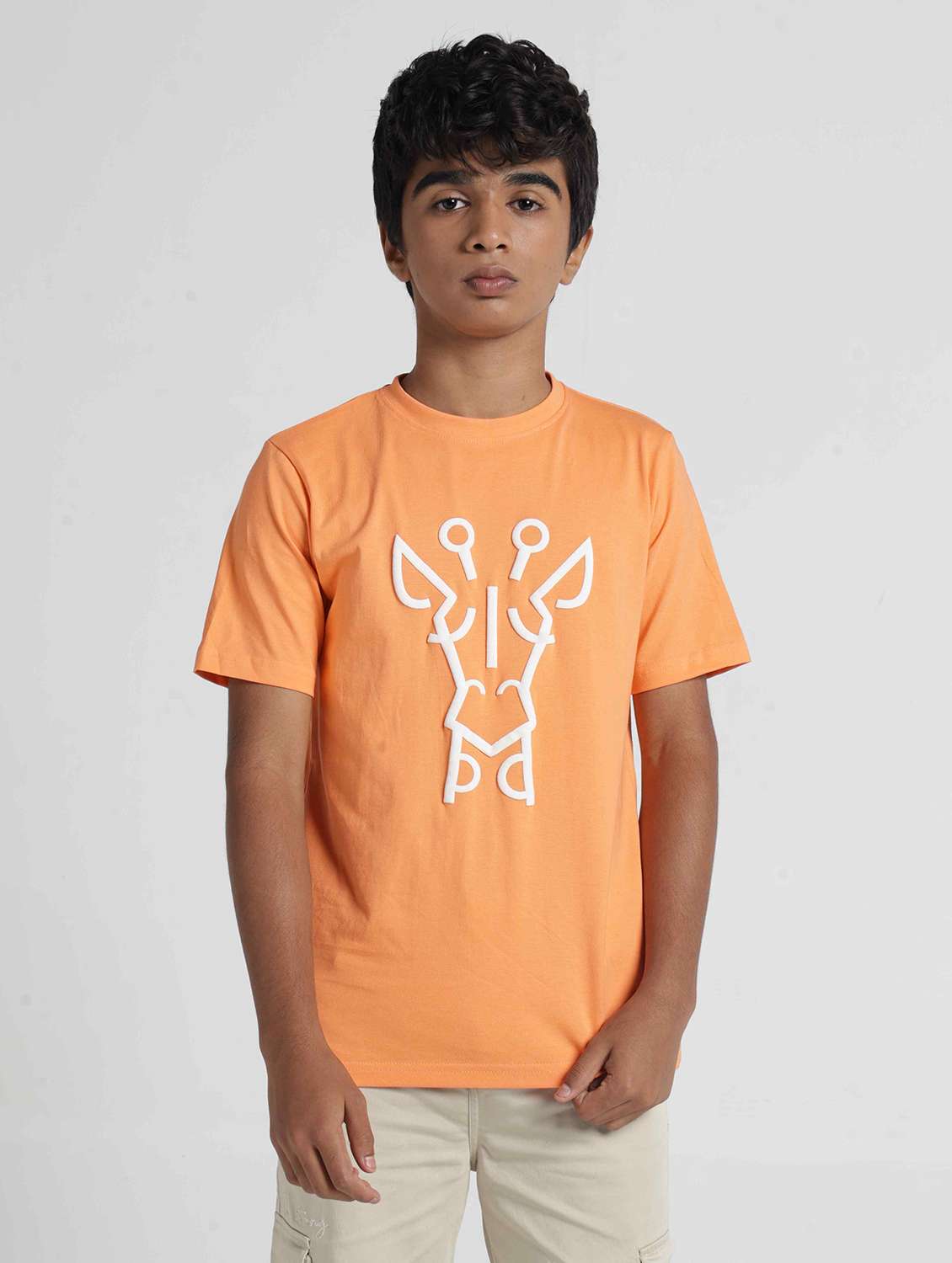 Boys Printed Short Sleeves Regular Fit T-shirt - 22727224 -  Standard Image - 2