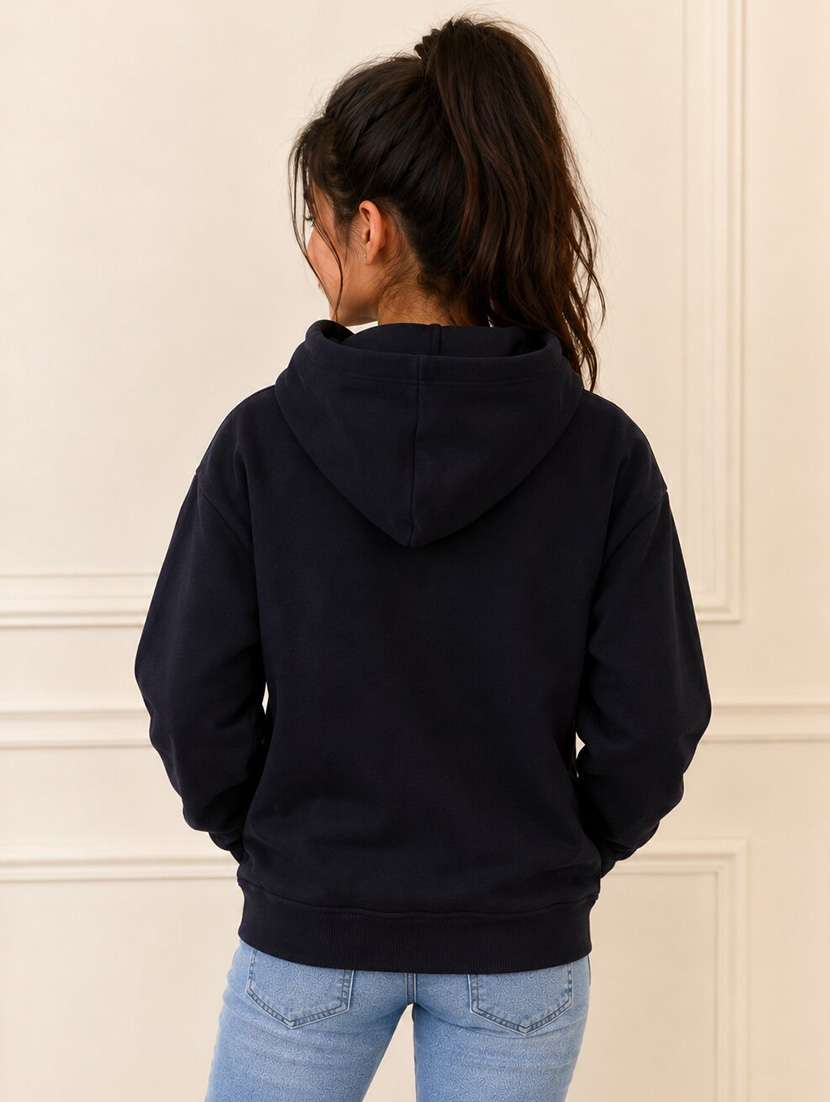 Girls Typographic Long Sleeves Hooded Sweatshirt - 22727387 -  Standard Image - 2