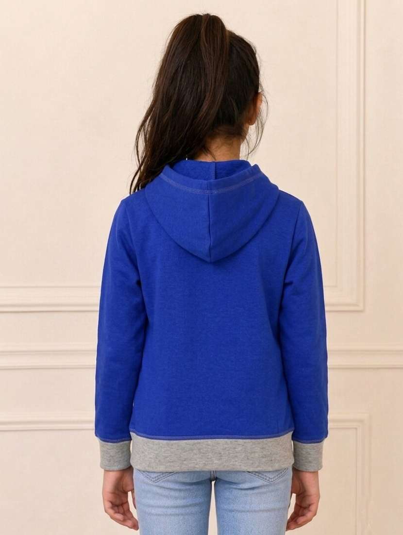 Girls Printed Long Sleeves Hooded Sweatshirt - 22727403 -  Standard Image - 2