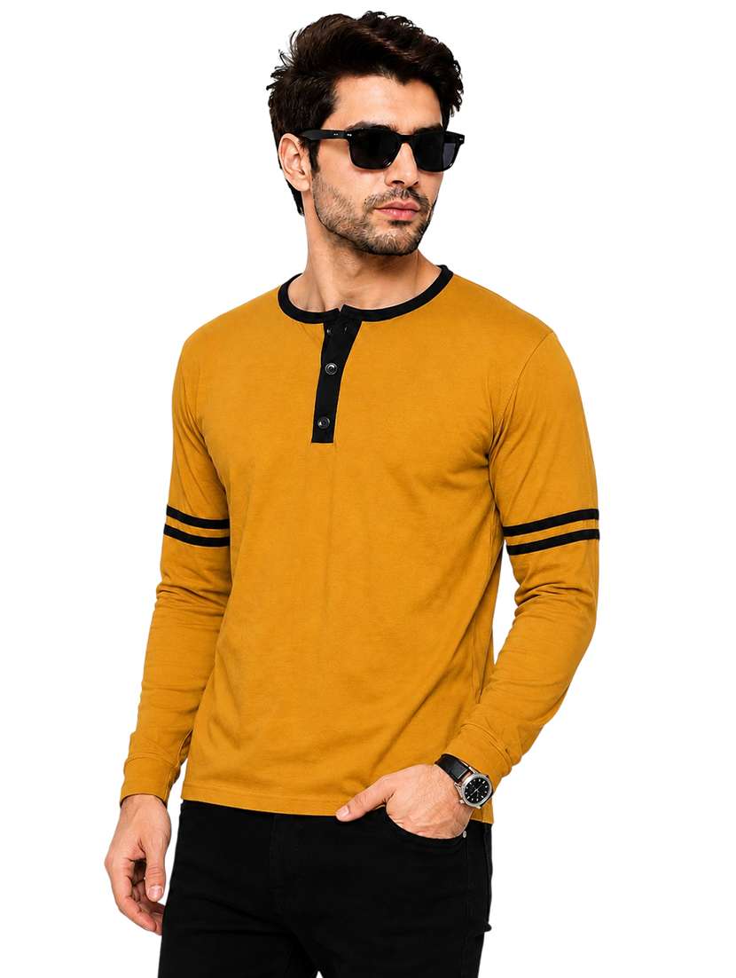 Men Striped Long Sleeve Regular Fit T-shirt - 22728024 -  Standard Image - 2