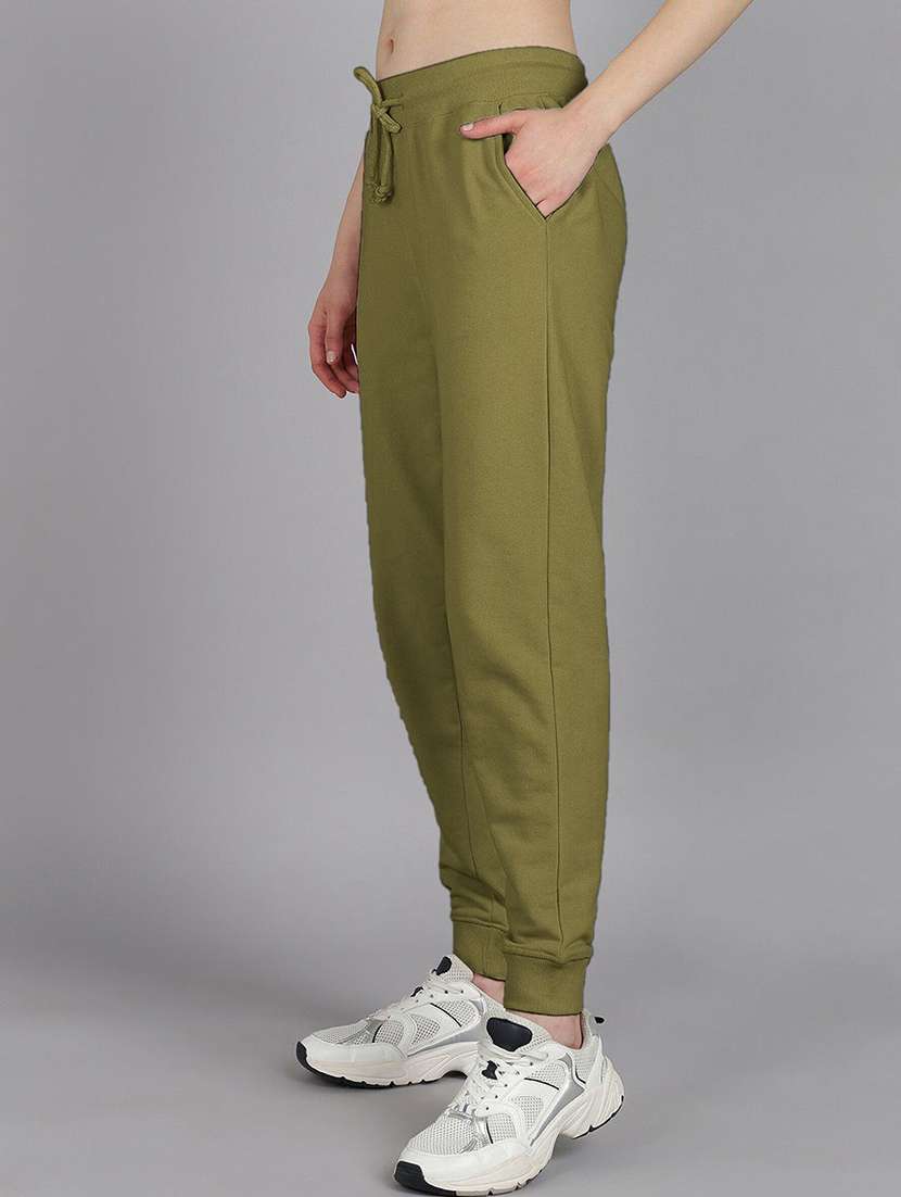 Women Solid Mid Rise Regular Fit Jogger - 22728232 -  Standard Image - 2