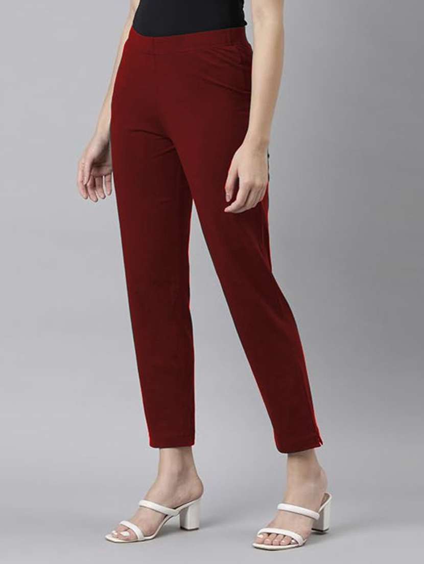 Red Cotton Trousers - 22728284 -  Standard Image - 2