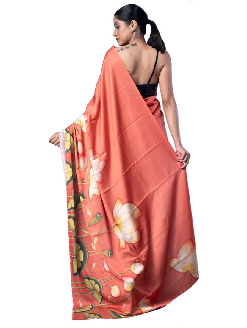 Women Printed Casual Wear Saree With Blouse - 22728872 -  Standard Image - 2