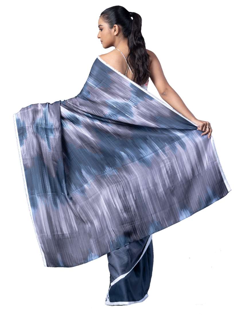 Women Printed Casual Wear Saree With Blouse - 22728874 -  Standard Image - 2