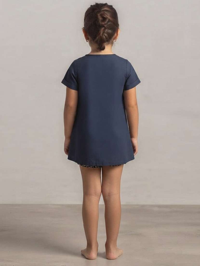 Girls Solid Short Sleeves Regular Top - 22730077 -  Standard Image - 2