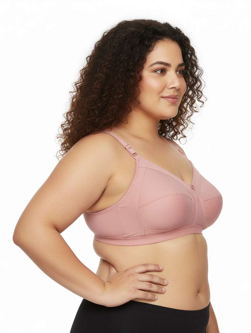 Women Pack Of 2 Solid Full Coverage Regular Bra - 22730645 -  Standard Image - 2