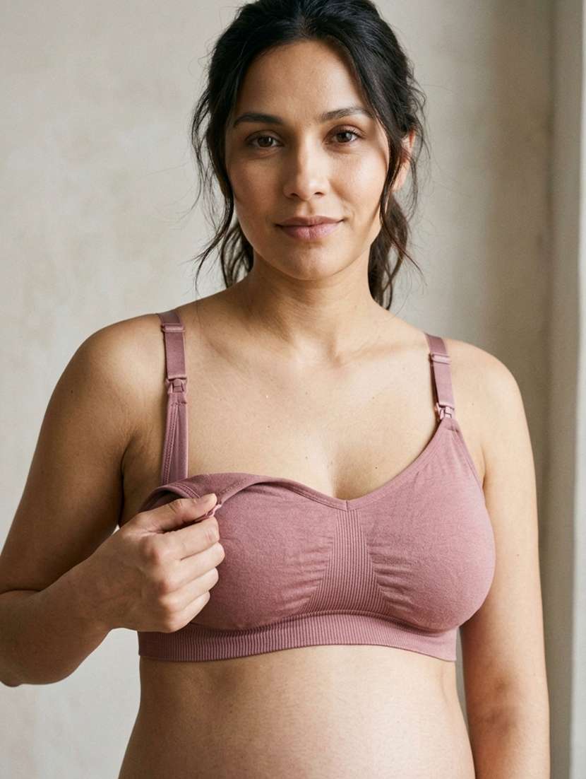 Women Solid Full Coverage Maternity Bra - 22730905 -  Standard Image - 2