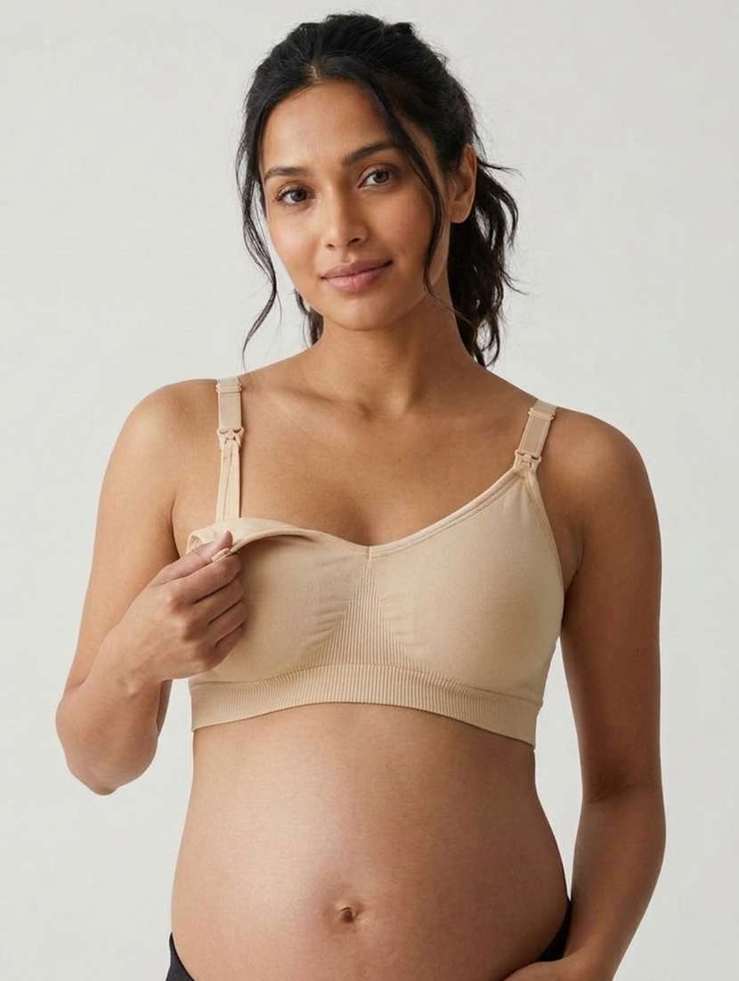 Women Solid Full Coverage Maternity Bra - 22730907 -  Standard Image - 2