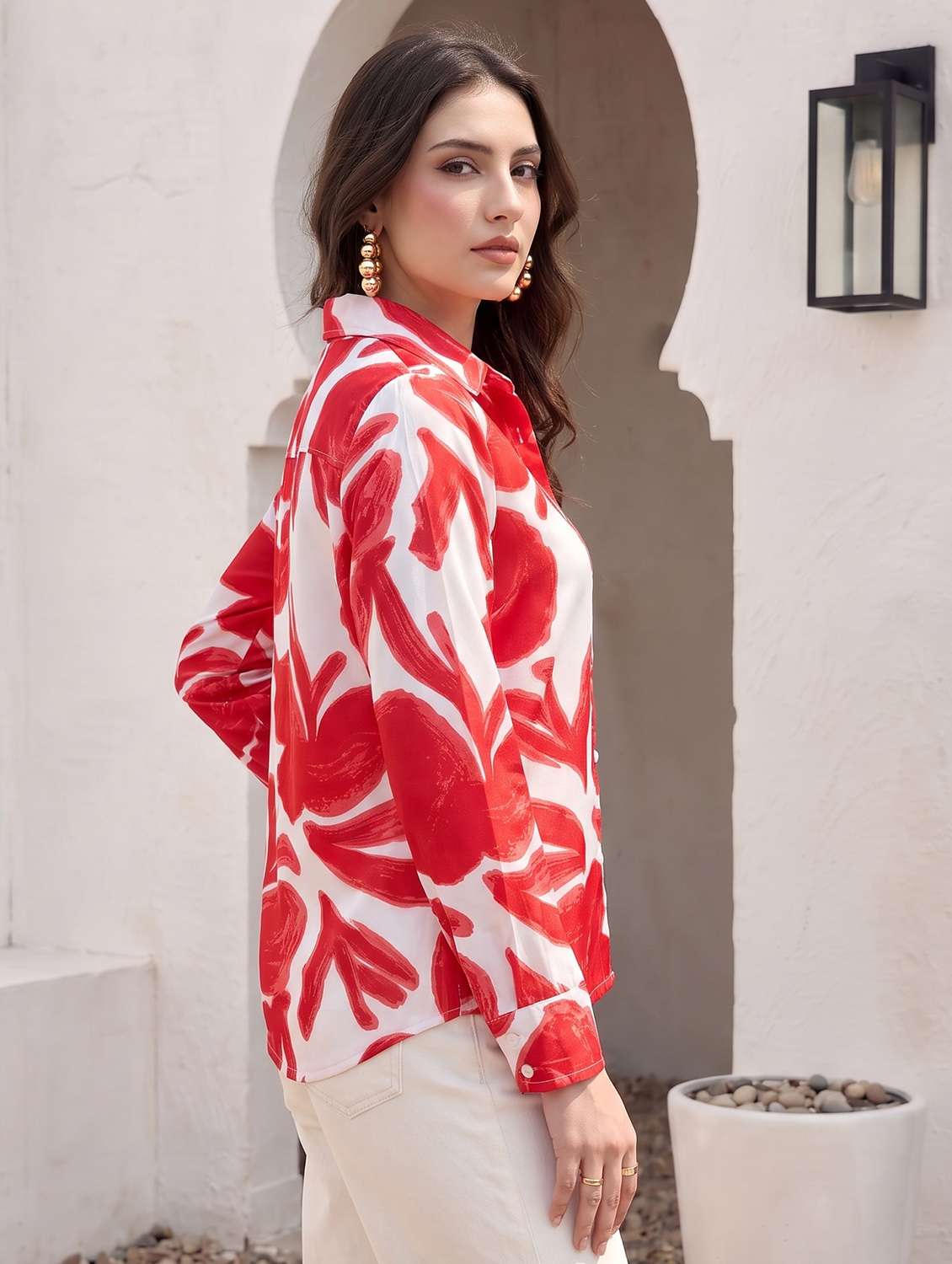 Women Printed Long Sleeves Regular Shirt - 22731496 -  Standard Image - 2