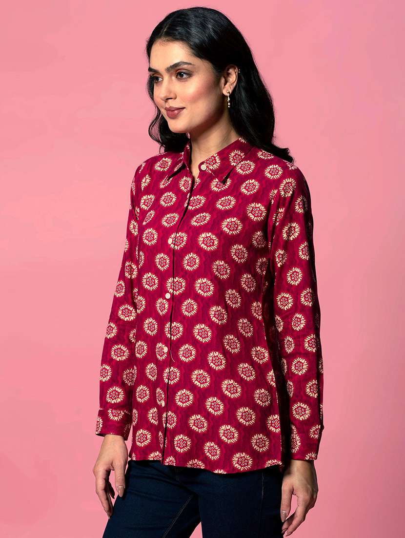 Women Printed Long Sleeves Regular Shirt - 22731618 -  Standard Image - 2