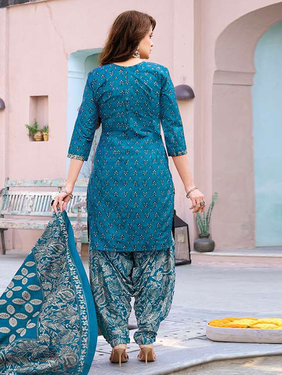 Women Printed Unstitched Suit Set - 22732634 -  Standard Image - 2