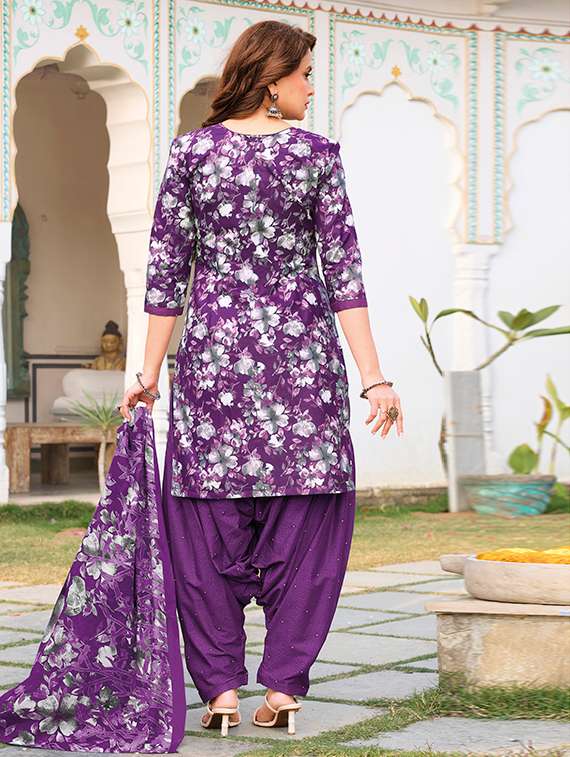 Women Printed Unstitched Suit Set - 22732640 -  Standard Image - 2