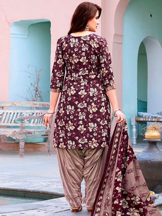 Women Printed Unstitched Suit Set - 22732647 -  Standard Image - 2
