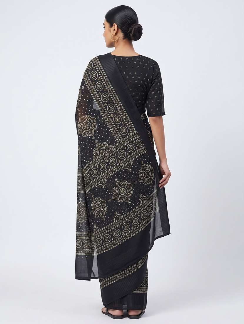 Women Printed Casual Wear Saree With Blouse - 22735853 -  Standard Image - 2