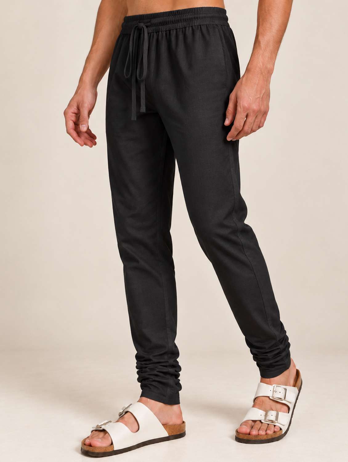 Men Solid Mid Rise Ethnic Bottom Wear Churidar Pyjama - 22738614 -  Standard Image - 2