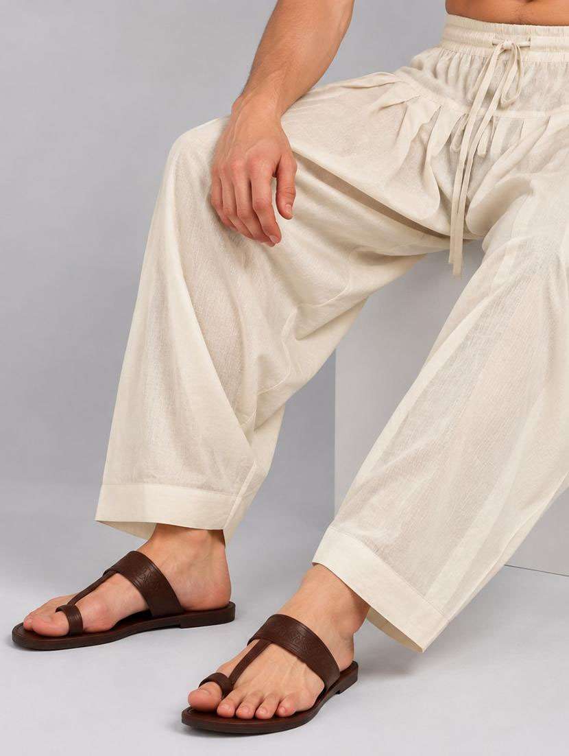 Men Solid Mid Rise Ethnic Bottom Wear Salwar - 22738619 -  Standard Image - 2