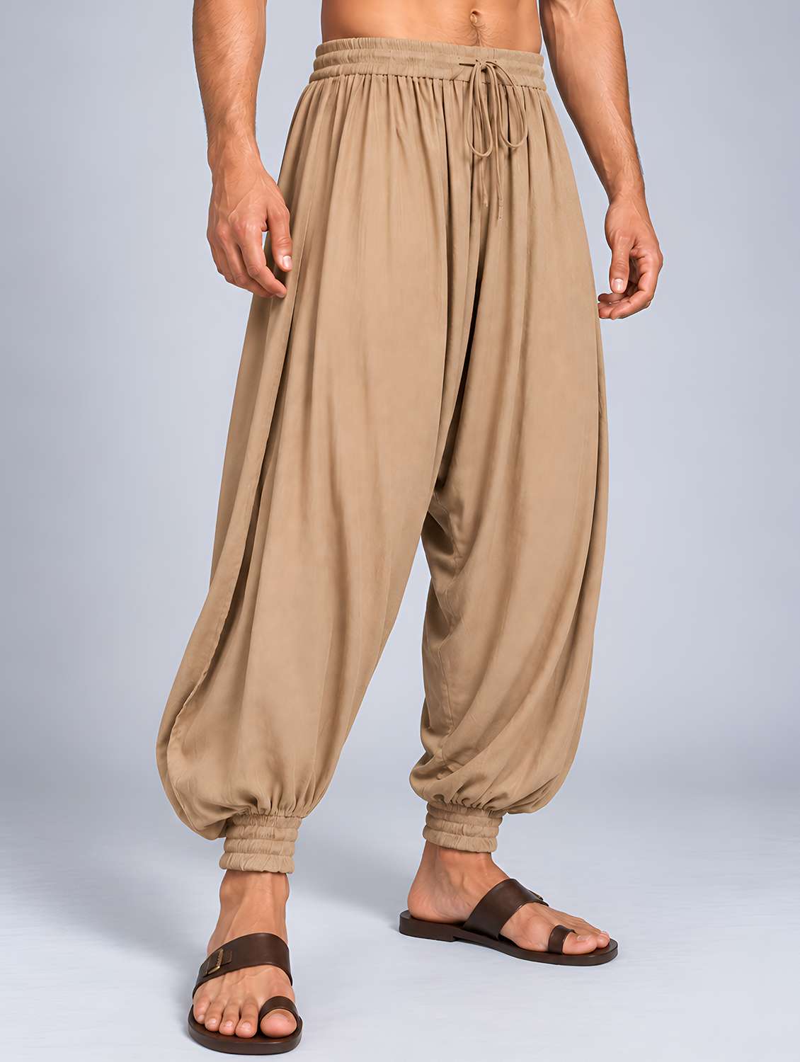 Men Solid Mid Rise Ethnic Bottom Wear Salwar - 22738625 -  Standard Image - 2