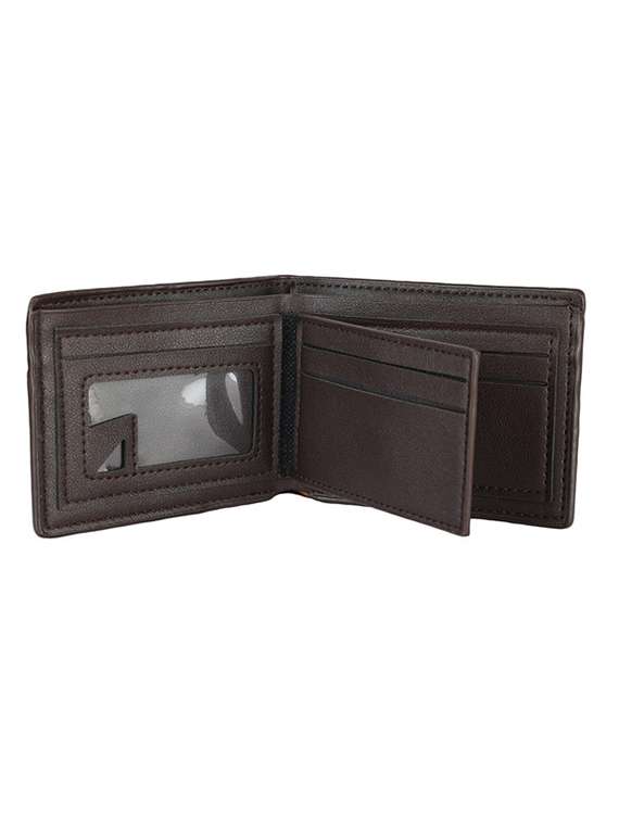 Brown Leather Flap Wallet With Pen Gift Set - 22744134 -  Standard Image - 2