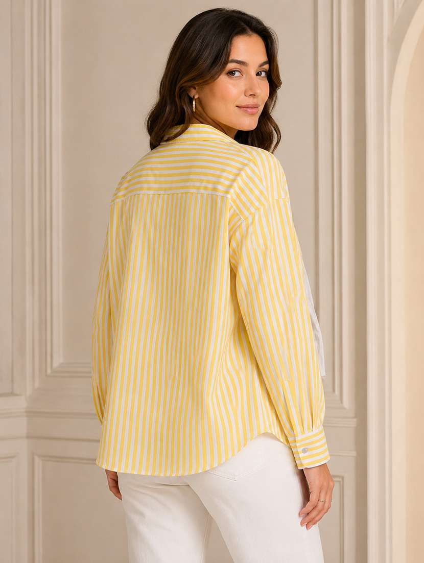 Women Striped Long Sleeves Regular Shirt - 22744382 -  Standard Image - 2