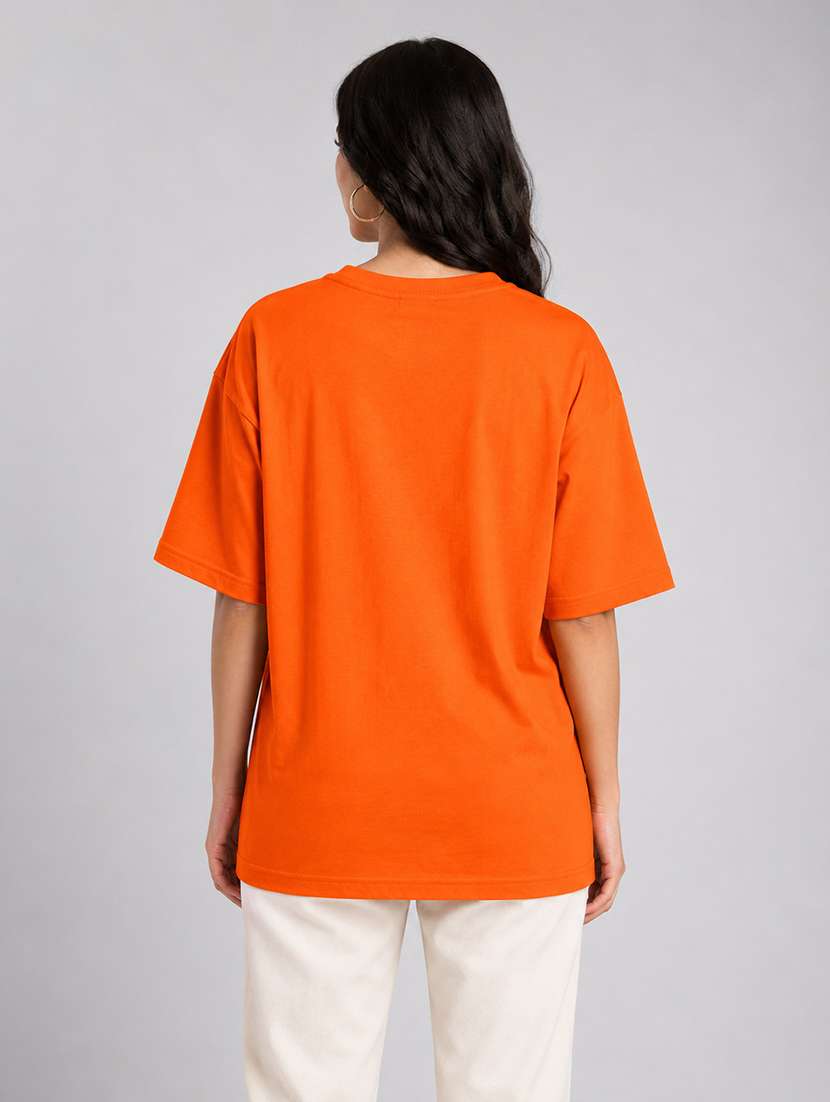 Women Typographic Short Sleeves Oversized T-shirt - 22744393 -  Standard Image - 2
