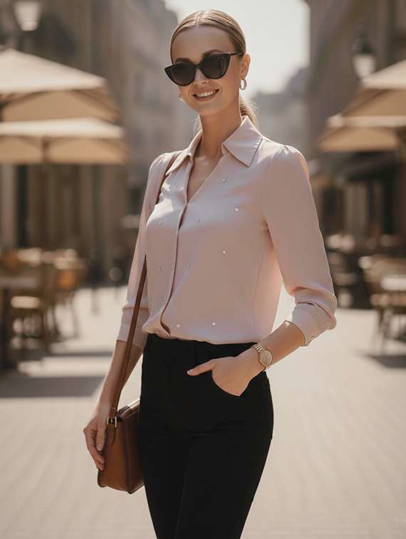 Women Embellished Long Sleeves Regular Shirt - 22745276 -  Standard Image - 2