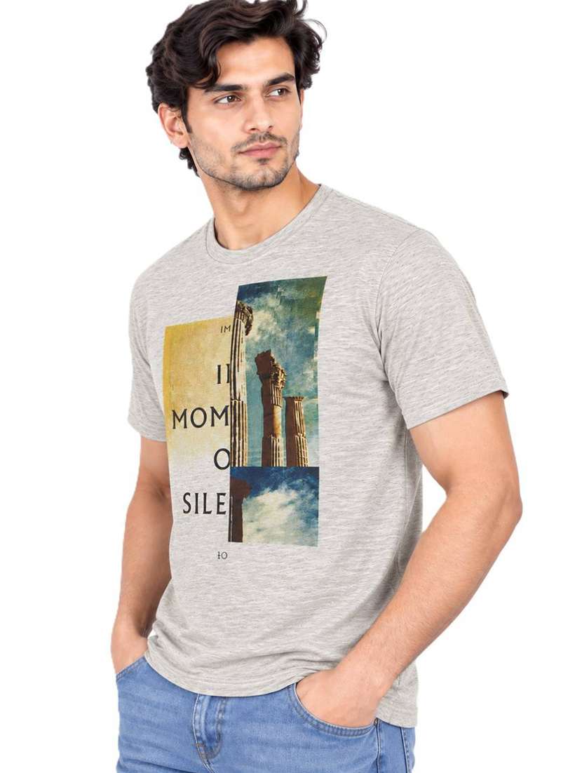 Men Printed Short Sleeve Regular Fit T-shirt - 22746738 -  Standard Image - 2