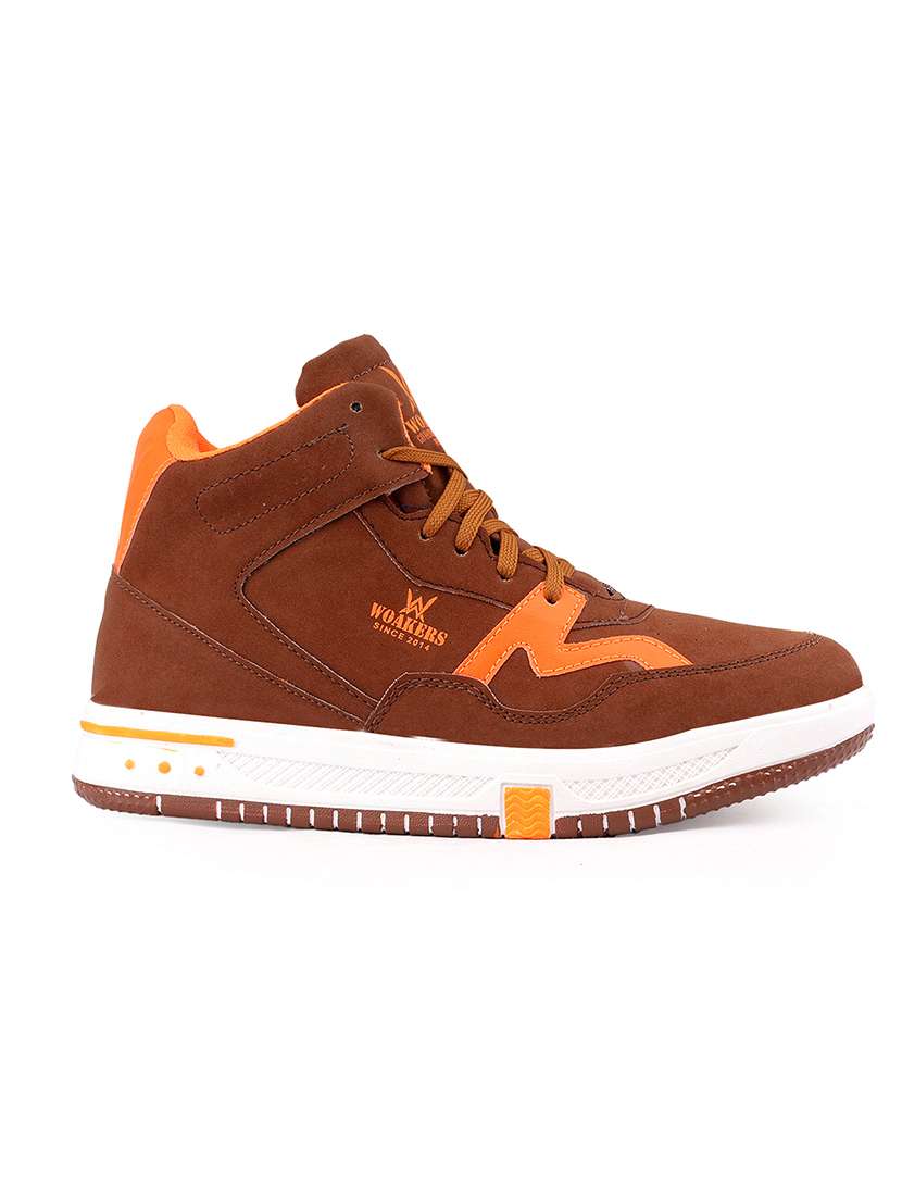 Men Brown Lace Up Sneaker - 22750510 -  Standard Image - 2