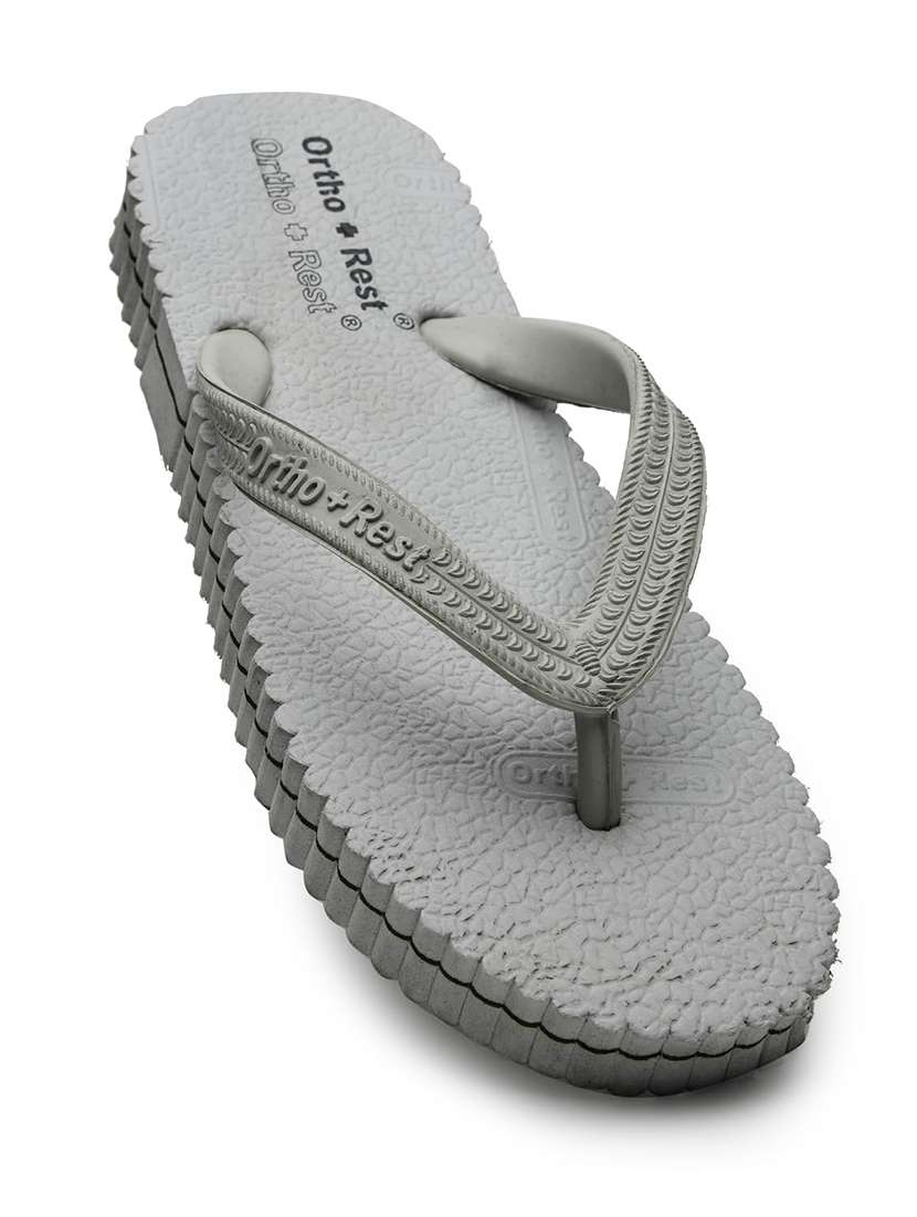 Men Grey Toe Separator Slipper - 22755913 -  Standard Image - 2