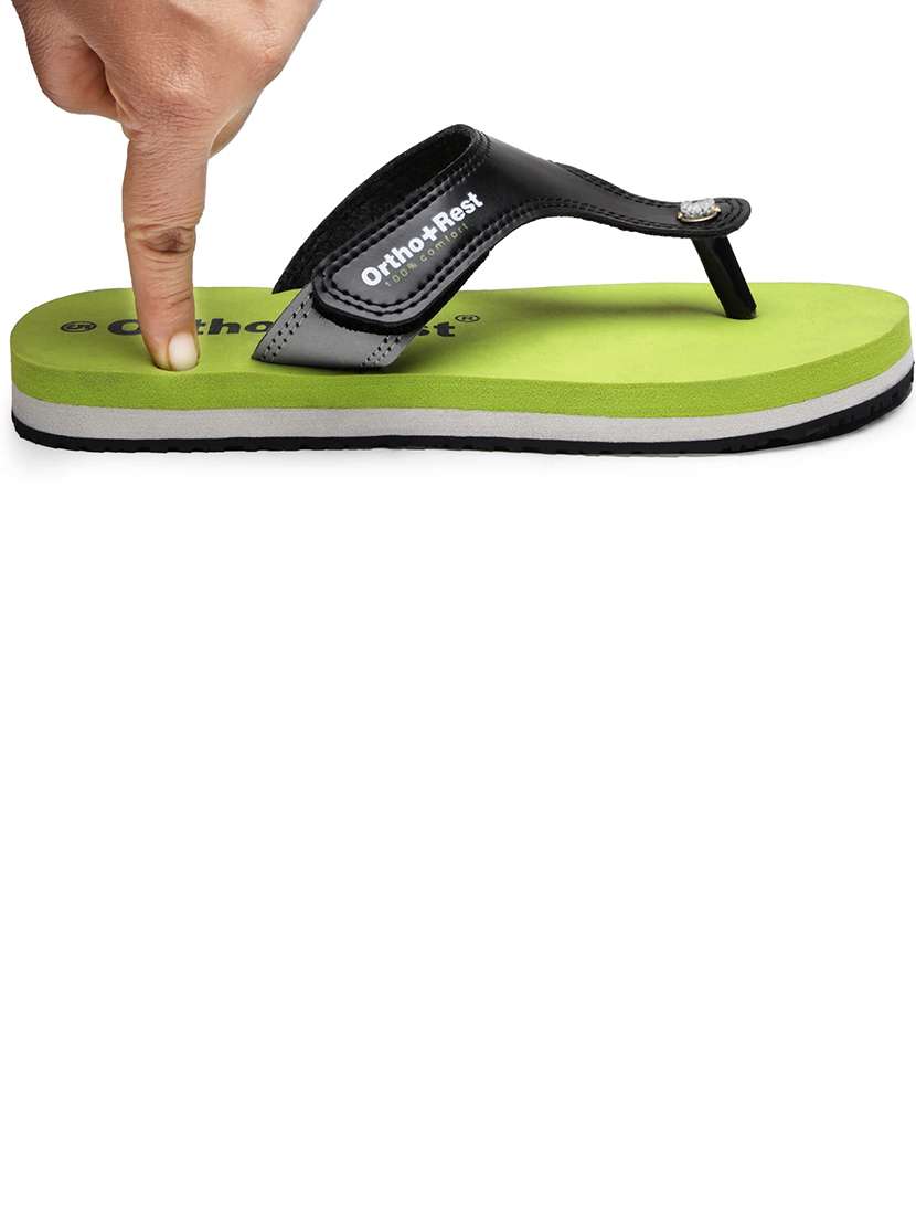 Women Olive Orthosoft Flip Flop - 22755923 -  Standard Image - 2
