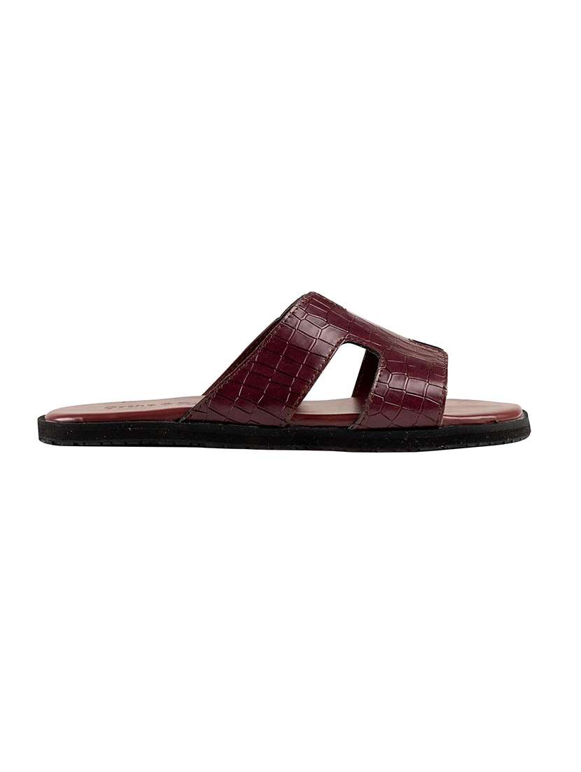 Men Textured Slip On Sandal - 22755926 -  Standard Image - 2