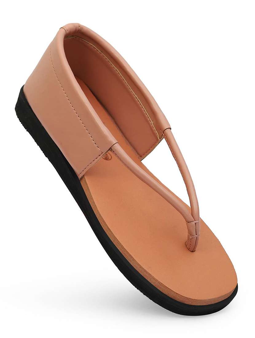 Women Solid Closed Back Flat Sandal - 22755930 -  Standard Image - 2