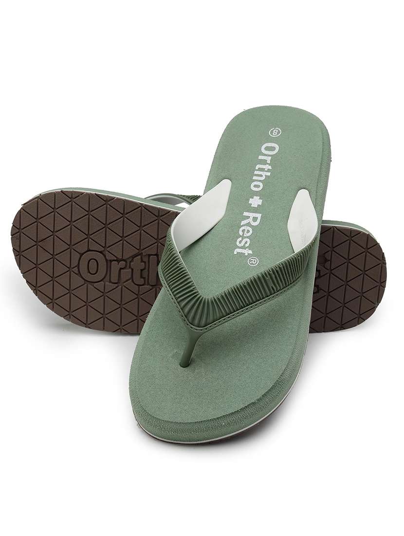 Sea Green Rubber Orthosoft Flip Flops - 22755939 -  Standard Image - 2