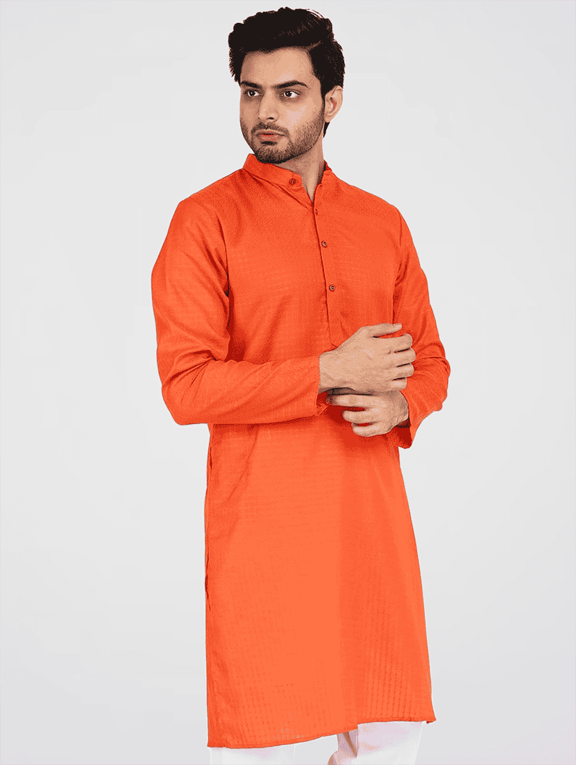 Men Self Design Mandarin Neck Kurta Pyjama Set - 22756129 -  Standard Image - 2