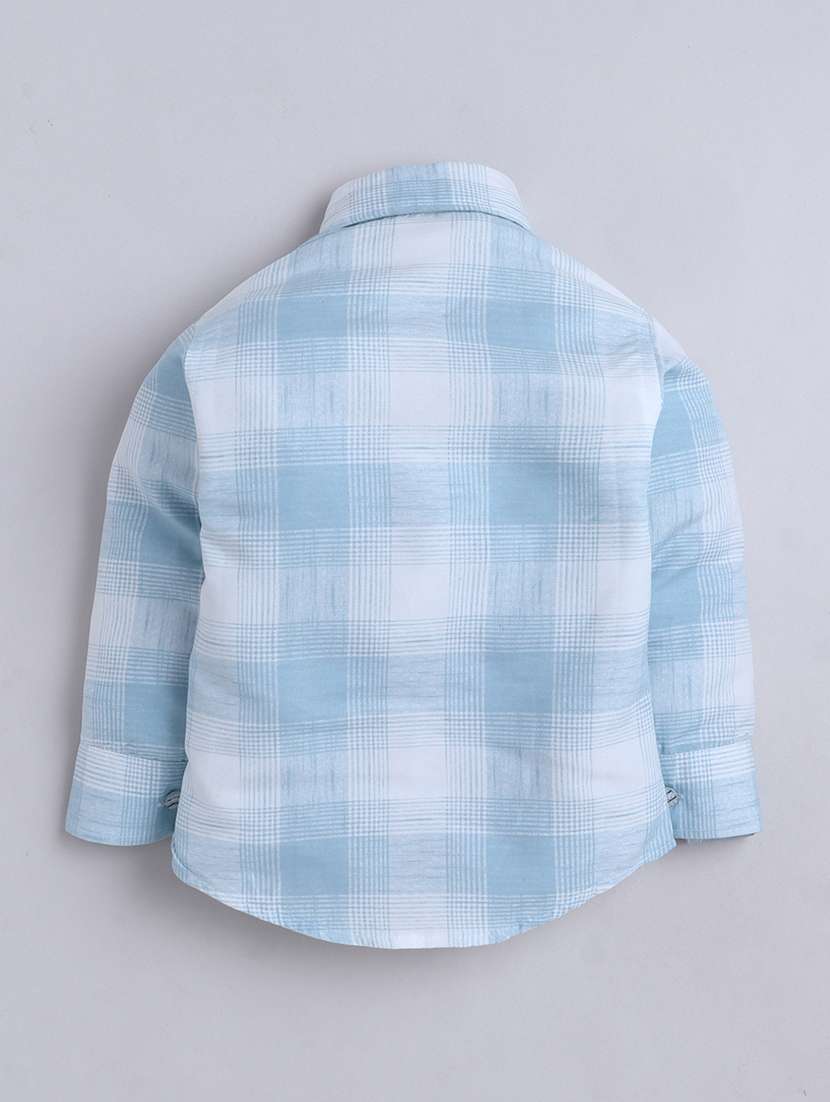 Boys Checkered Long Sleeves Regular Shirt - 22756994 -  Standard Image - 2