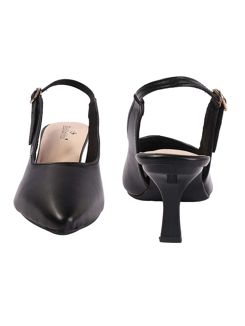 Women Solid Back Strap Pointed Sandal - 22757402 -  Standard Image - 2