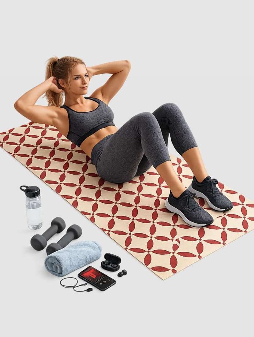 Non-slip Printed Yoga And Exercise Mat - 22765669 -  Standard Image - 2