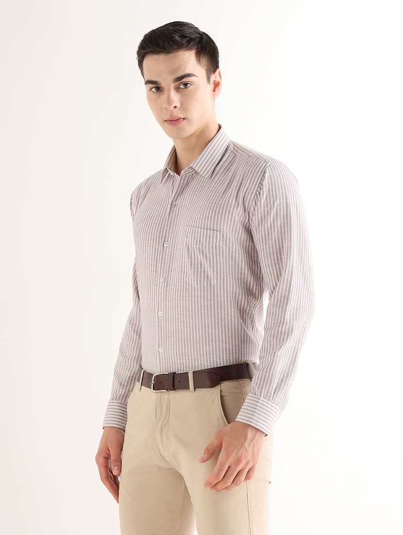 Women Striped Long Sleeves Formal Shirt - 22765781 -  Standard Image - 2