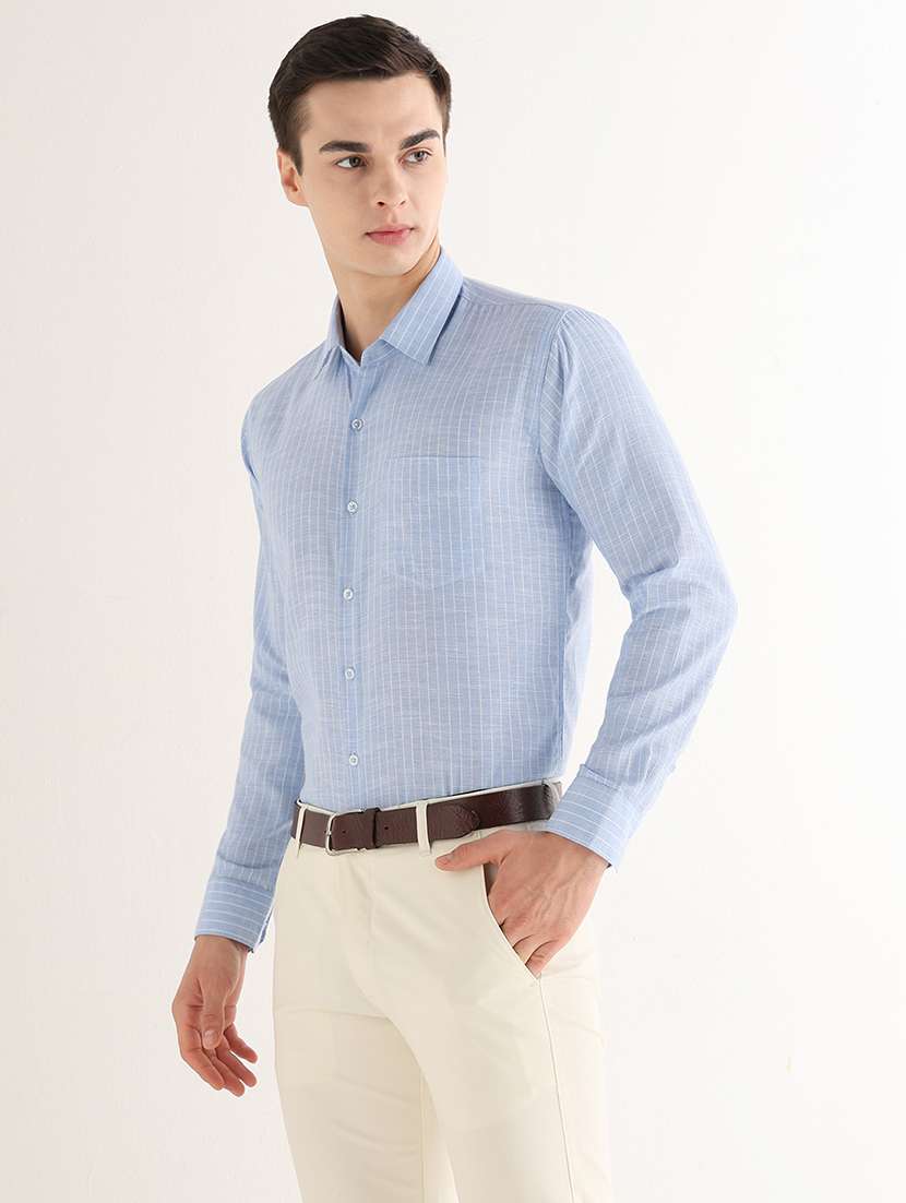 Women Striped Long Sleeves Formal Shirt - 22765782 -  Standard Image - 2