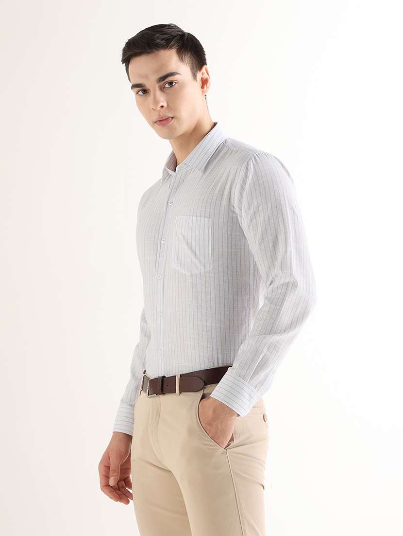 Women Striped Long Sleeves Formal Shirt - 22765783 -  Standard Image - 2