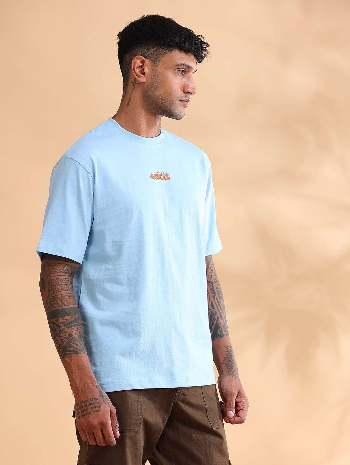 Men Printed Short Sleeve Loose Fit T-shirt - 22766728 -  Standard Image - 2