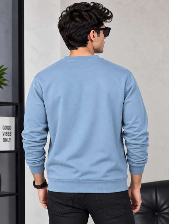 Men Solid Long Sleeves Regular Fit Sweatshirt - 22766998 -  Standard Image - 2